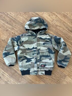 Kids Dickies Camo Jacket, Sz M